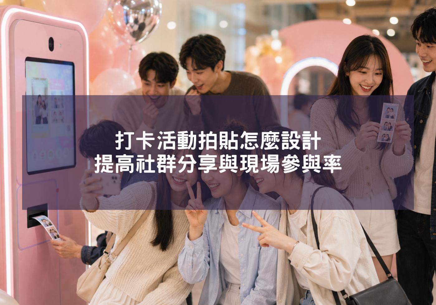 打卡活動拍貼怎麼設計？提高社群分享與現場參與率